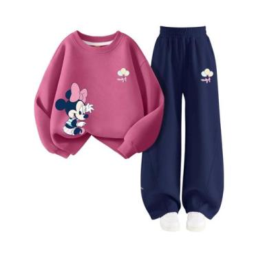 Imagem de Conjunto De Moletom Para Meninas Bebê Com Estampa Da Disney Minnie, 2 