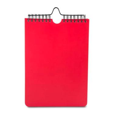 Imagem de Caderno Planner com Capa em PU, 90 Folhas, 95 g/m², Páginas para Preenchimento Diário, Seções de Prioridades, Agenda do Dia, Tarefas e Horários para Refeições, 22,5x15,7cm (1, Vermelho)