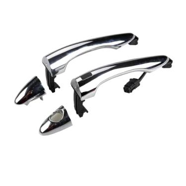 Imagem de Maçaneta externa para reparo de portas de carros, compatível com Kia Sportage 2011-2016. Material plástico, fácil de usar e resistente ao desgaste.