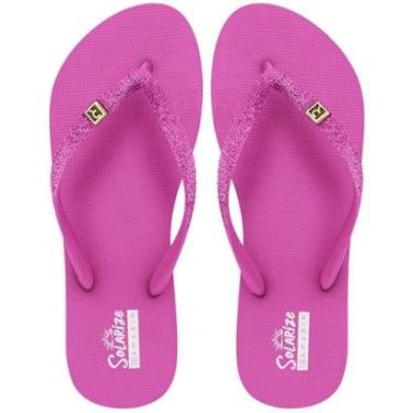 Imagem de Chinelo Ramarim Solarize Feminino Glitter Bico Arredondado Cor:;Tamanho:35/36-Feminino