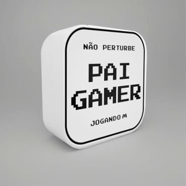 Imagem de Luminária Box Não Perturbe, Pai Gamer