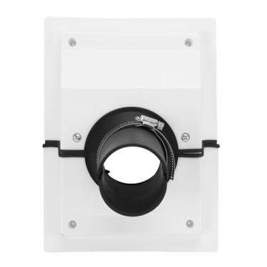 Imagem de Asixxsix Kit de Cobertura de Conjunto de Linha de Penetração de Parede HVAC, Conjunto de Linha AC Dividida Tampa de Parede Com Junta Macia para Ar Condicionado Interno Externo Mini Bomba (WHITE)