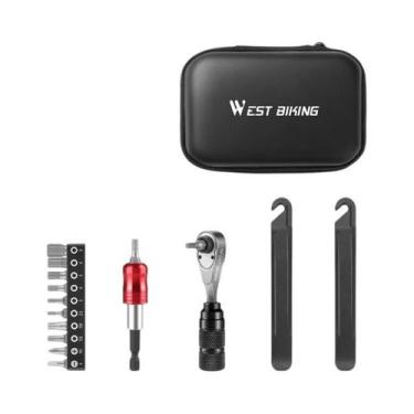 Imagem de Kit De Reparação De Bicicleta Multifuncional PORTÁTIL WEST BIKING Com 