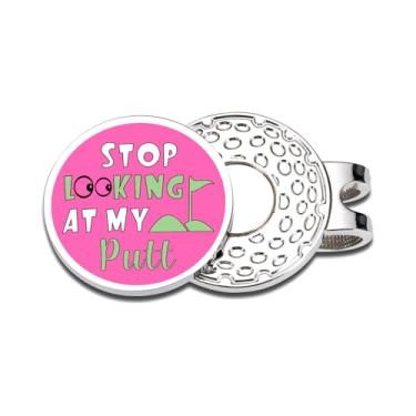 Imagem de Marcador de bola de golfe engraçado chapéu clipe para mulheres meias de Natal para mulheres amantes de golfe esposa namorada meninas adolescentes acessórios de golfe rosa para seu aniversário, dia dos