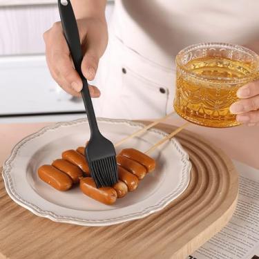 Imagem de Pincéis de cozimento resistentes ao calor, pincel de silicone para pastelaria, molho de manteiga e óleo para espalhar marinadas para churrasco, churrasqueira