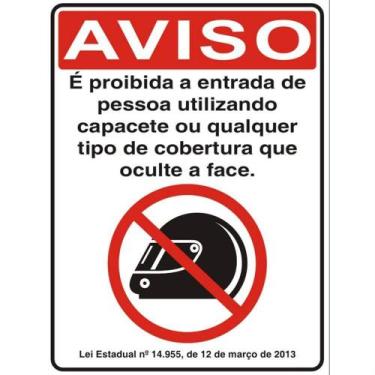 Imagem de Placa de Poliestireno Auto-Adesiva 20x30cm Proibida a Entrada de Pesso