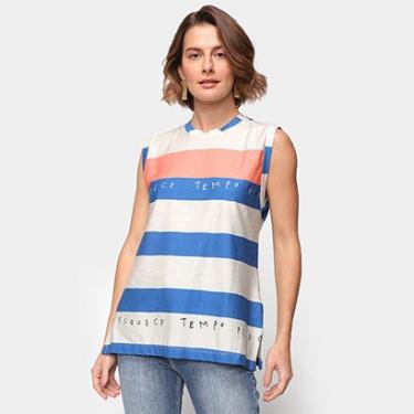 Imagem de Blusa Regata Animale Tempo Listrada Feminina-Feminino