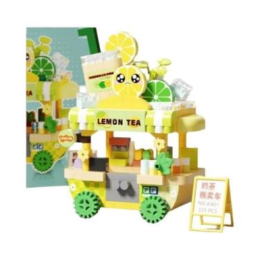 Imagem de Kit De Blocos De Montar DIY Para Meninas, Carro, Food Truck, Loja De S