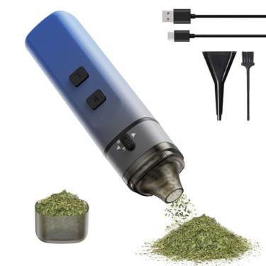 Imagem de Moedor elétrico de especiarias, máquina automática de ervas portátil pequena e moedor de especiarias, moedor recarregável por USB de até 1,5 g (azul gradiente)