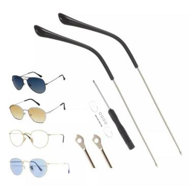 Imagem de Haste Perna Compatível Com Ray Ban Resposição Tipo Aviador Conserto Óc