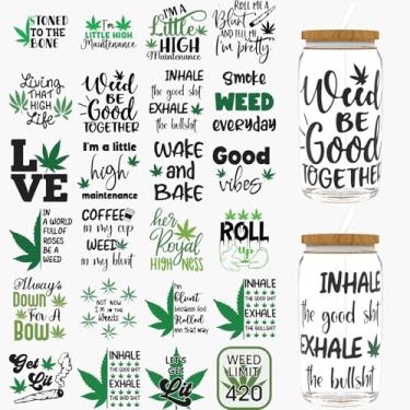 Imagem de DORSBABY Folha de bordo 24 peças UV DTF envoltórios para copos, adequado para canecas isoladas de 473 ml, frascos de vidro, garrafas de água e canecas