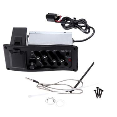 Imagem de aqxreight EQ de Balanceamento de Captador de Guitarra Acústica para Acessórios Musicais Clássicos Folk CARACTERÍSTICAS PRINCIPAIS Confi Captador de Guitarra AcústicaCaptador de Equalizador de