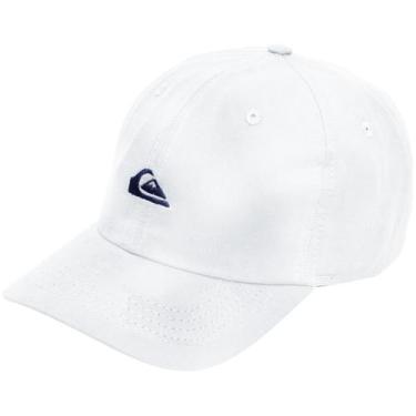 Imagem de Boné Quiksilver Embroidery Branco Logo Preto, Único, Branco