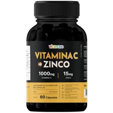 Imagem de Vitamina C + Zinco Vitaease 1000 mg | 60 Cápsulas (Sem sabor)