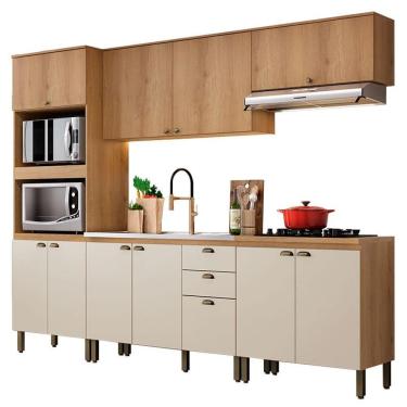 Imagem de Cozinha Modulada Finesse Composição 2 Capuccino Off White - Thb
