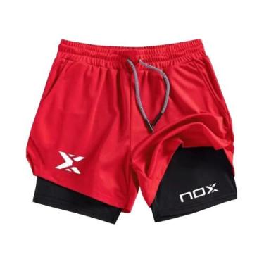 Imagem de Shorts Masculinos Respiráveis De Secagem Rápida Para Padel, Tênis, Cor