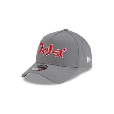 Imagem de BONE NEW ERA 9FORTY A-FRAME PHILADELPHIA PHILLIES MLB HYPERFLY CINZA-Masculino