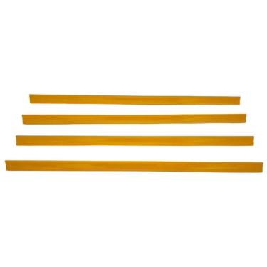 Imagem de Porta Etiqueta Bandeja Gondola Lx 92 Cm Amarelo Kit50