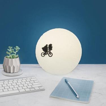 Imagem de Luminária Abajur De Mesa 3D Lua Et Filme Led Enfeite Grande