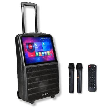 Imagem de Máquina de Karaokê Profissional Caixa De Som Com Tela Touch 15.1 Andro