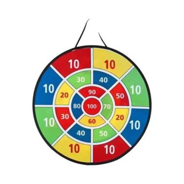 Imagem de Tabuleiro De Dardos Adesivos Grande De 74CM Para Crianças, Brinquedo E