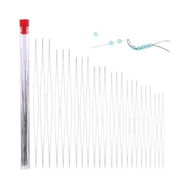 Imagem de Kit De Agulhas Para Miçangas, 24 Peças, Com Caixa De Armazenamento, Fe