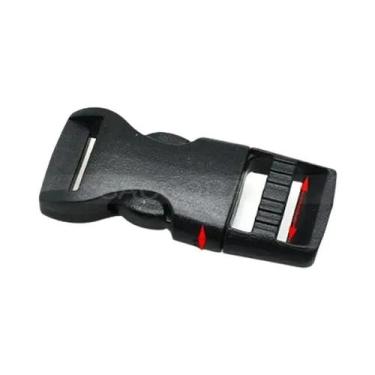 Imagem de Fivela De Liberação Lateral De Plástico Preto Para Cintos De Mochilas 