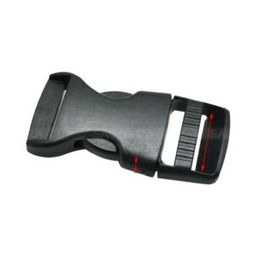 Imagem de Fivela De Liberação Lateral De Plástico Preto Para Cintos De Mochilas 
