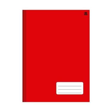 Imagem de Caderno Universitário Vermelho Capa Dura 1 Matéria 96 Folhas - ANIMATI