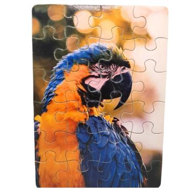 Imagem de Kit 4 Quebra-Cabeças Pássaros Divertido Educativo