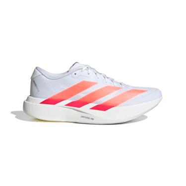 Imagem de adidas Tênis de corrida masculino Adizero Evolution Sl, Branco/laranja lúcido/vermelho lúcido, 42