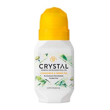 Imagem de Desodorante mineral cristal roll-on, camomila e chá verde, 67 ml (pacote com 12)
