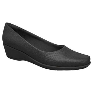 Imagem de Sapato Feminino Ivone Anabela Cro Preto Piccadilly 143133-305-Feminino