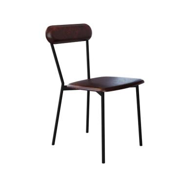 Imagem de Cadeira Vintage Emília Fixa C-4 Pes 450 X 505 X 810 Mm C-1 Un.cn.cafe Courino Café