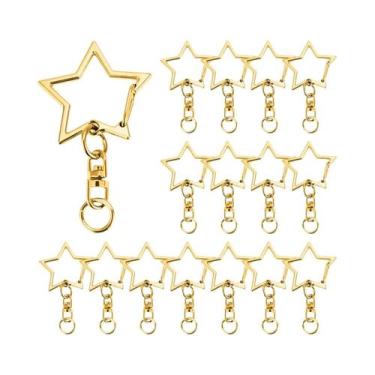 Imagem de Conjunto De Clipes De Chaveiro Em Forma De Estrela Para DIY, 10, 20, 3