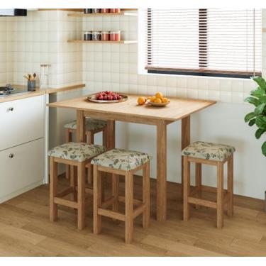 Imagem de Conjunto De Mesa Dobrável Com 4 Bancos Romana - Móveis Meneghetti