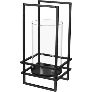 Imagem de CASTIÇAL HOME&CO METAL 32x16x14cm PRETO