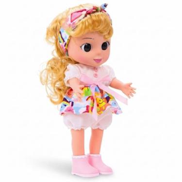Imagem de Boneca Happy c/Som Loira Vestido Colorido CBS0960-Castela