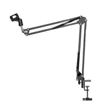 Imagem de Suporte Mesa Articulado Para Microfone Braço Tesoura 45mm - PIX