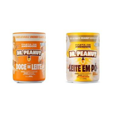 Imagem de Kit 2 Mini Pasta De Amendoim 250g - Dr. Peanut, Doce de Leite + Leite 