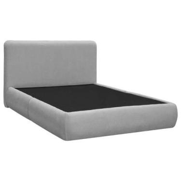 Imagem de Cama Box King Size + Cabeceira Orgânica Moscou 207cm Bouclê - SOFA STO