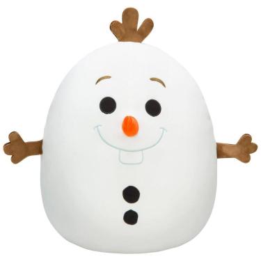 Imagem de Pelúcia Disney Olaf de 35 cm Colecionável e Super Macio para Crianças, Squishmallows SQK0497, Branco