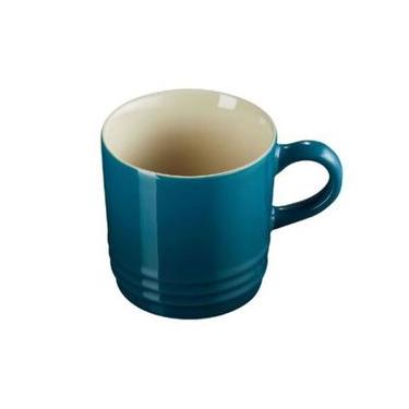 Imagem de CANECA ESPRESSO LE CREUSET 100ML ESMALTADA EM CERÂMICA AZUL DEEL TEAL