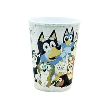 Imagem de Copo Infantil Bluey de Plástico Base de Ovo de Pascoa Original Plasuti