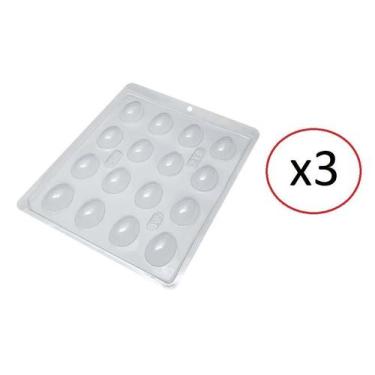 Imagem de Forma De Acetato Para Ovo De Pascoa De 10Gr - Kit 3 Unidades - Bwb