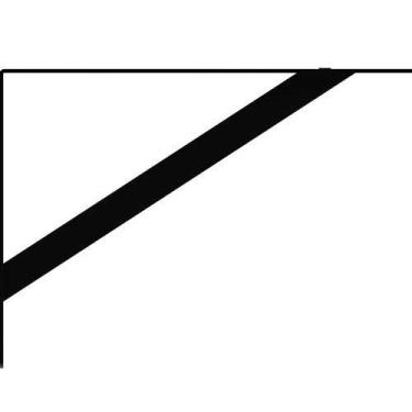 Imagem de Cantoneira Mão Francesa 27cm Preto - 20961 - Redemac Morelli