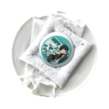 Imagem de Broche De Metal Macio Personalizado Amine B-Blues Locks Em Folha De Fl