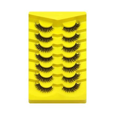 Imagem de Cílios Postiços Cat Eye Fluffy 5/7 Pares Dramáticos E Volumosos 5D De 