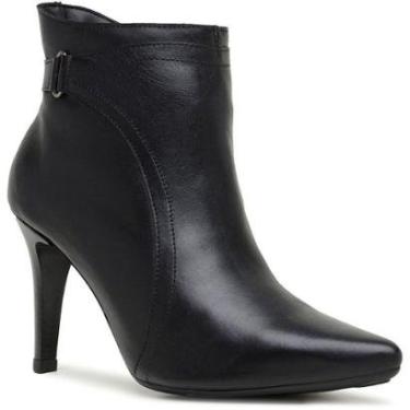 Imagem de Bota Feminina Preta Cano Curto Em Couro 8622-Feminino