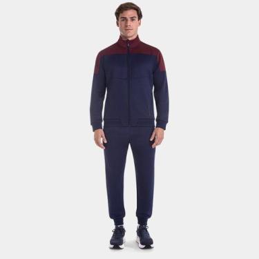 Imagem de Agasalho Mizuno Root V Masculino, Azul escuro, GG